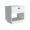 Tuhome Paris 1 Drawer Nightstand, Open Lower Shelf, White MLB8968 - alternate 8